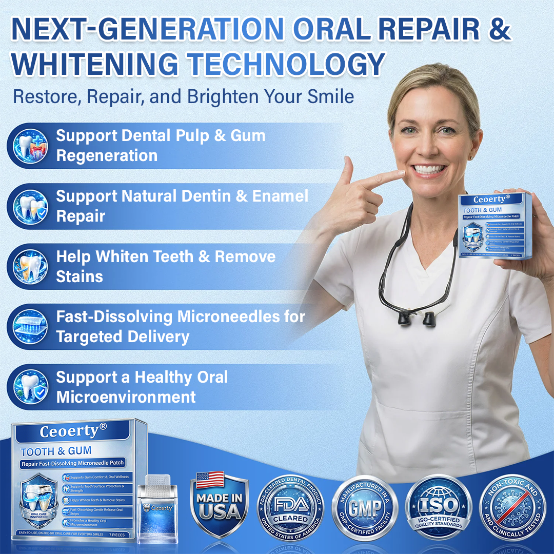 Ceoerty® Tooth & Gum Care Fast-Dissolving Microneedle Patch