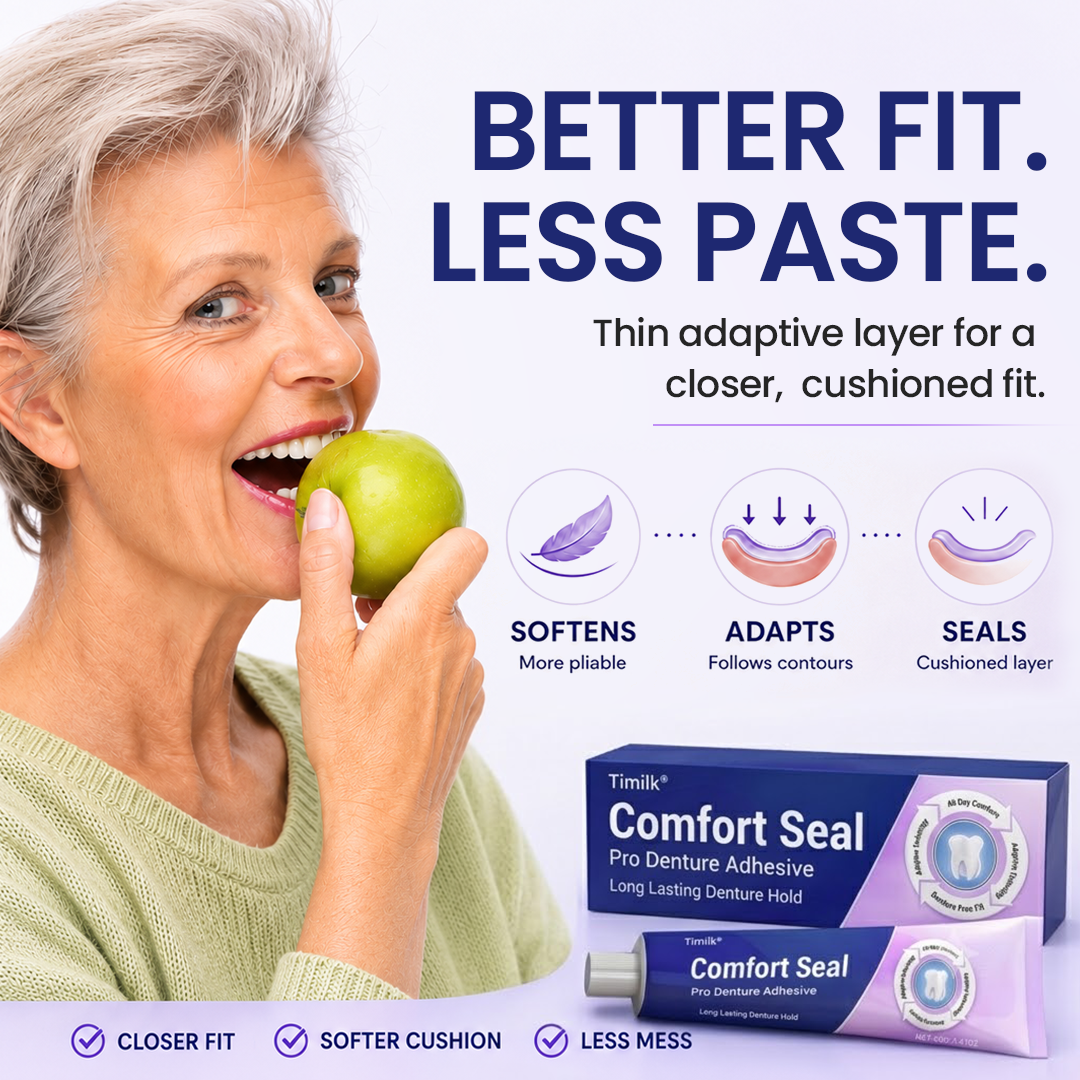 Timilk® Comfort Seal Pro Denture Adhesive🦷💜