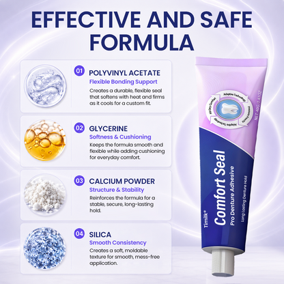 Timilk® Comfort Seal Pro Denture Adhesive🦷💜