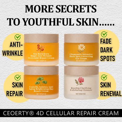 Ceoerty® 4D Cellular Repair Cream🥀✨ — Say Goodbye to Dry, Dull & Tired-Looking Skin💧, Smooth Fine Lines & Firm Mature Skin 💖, Restore a Plump Youthful Glow 📈, Daily 4D Repair ✅, Try It Now! 🔥