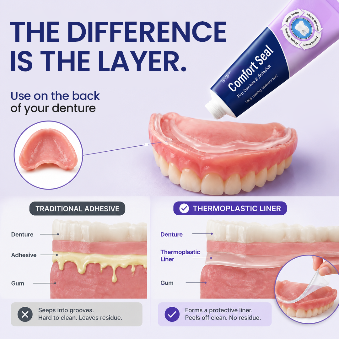 Timilk® Comfort Seal Pro Denture Adhesive🦷💜