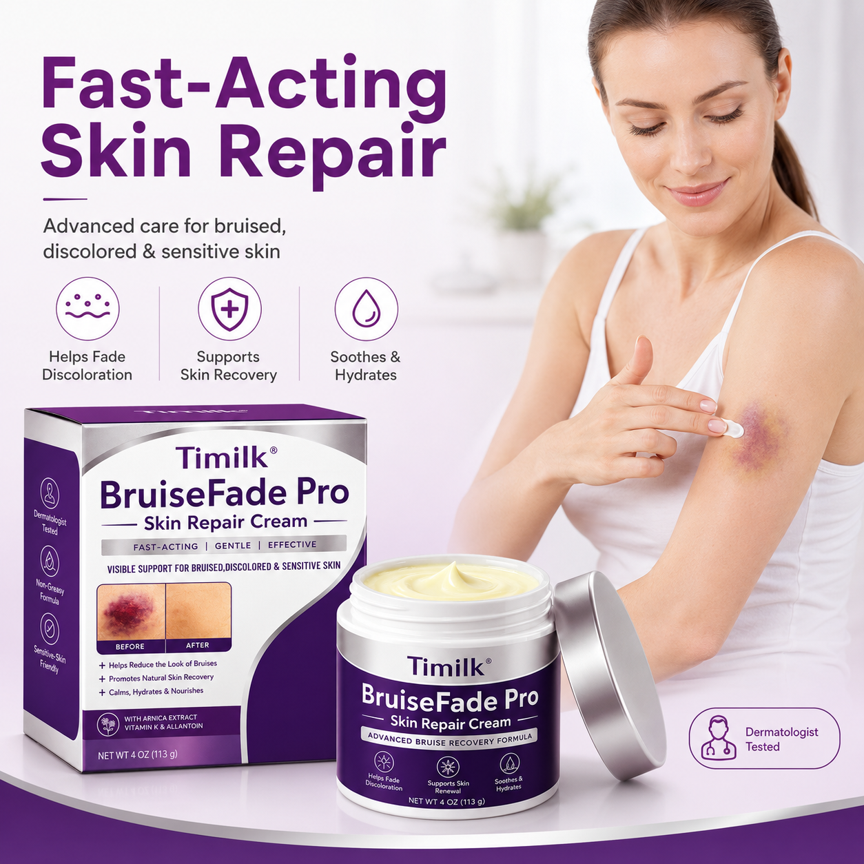 Timilk® BruiseFade Pro Skin Repair Cream